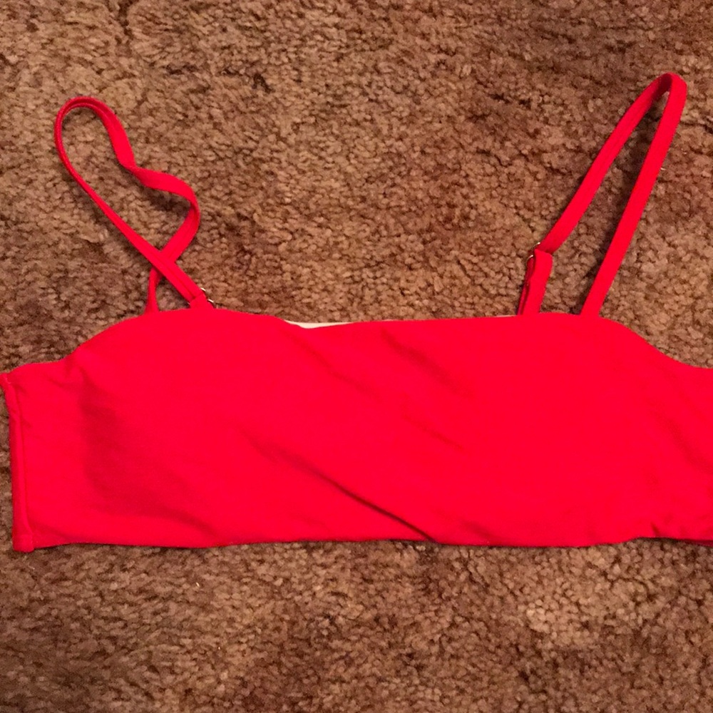 Red bikini top